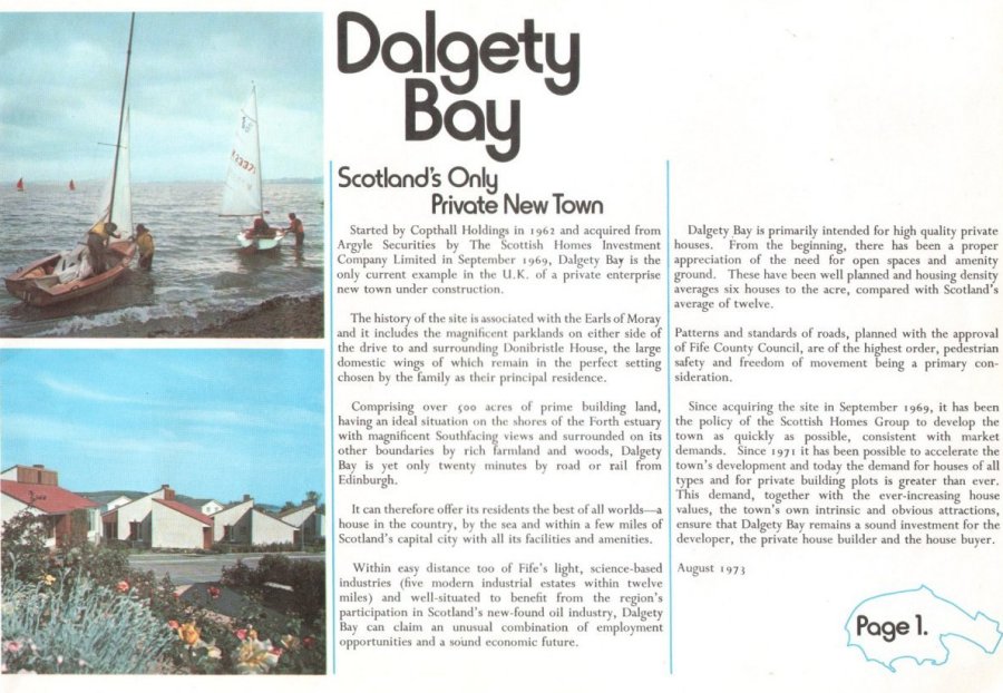 Welcome to Dalgety Bay, about 1973